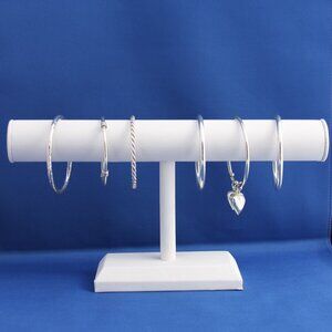 Vintage Set of 6 Silver Bangle Bracelets